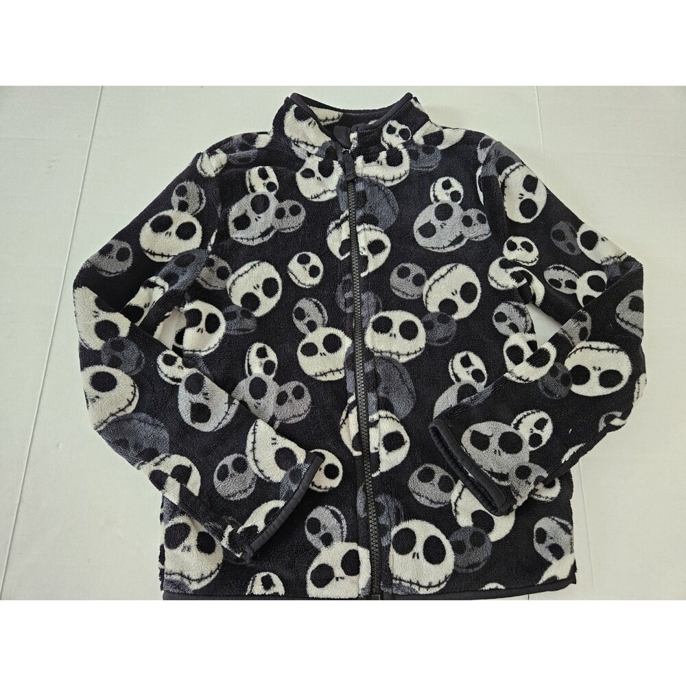 Disney Store Jack Skellington Fleece Jacket Kids 7 / 8 NBC TNBC